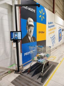 Báscula inteligente para carros de compra