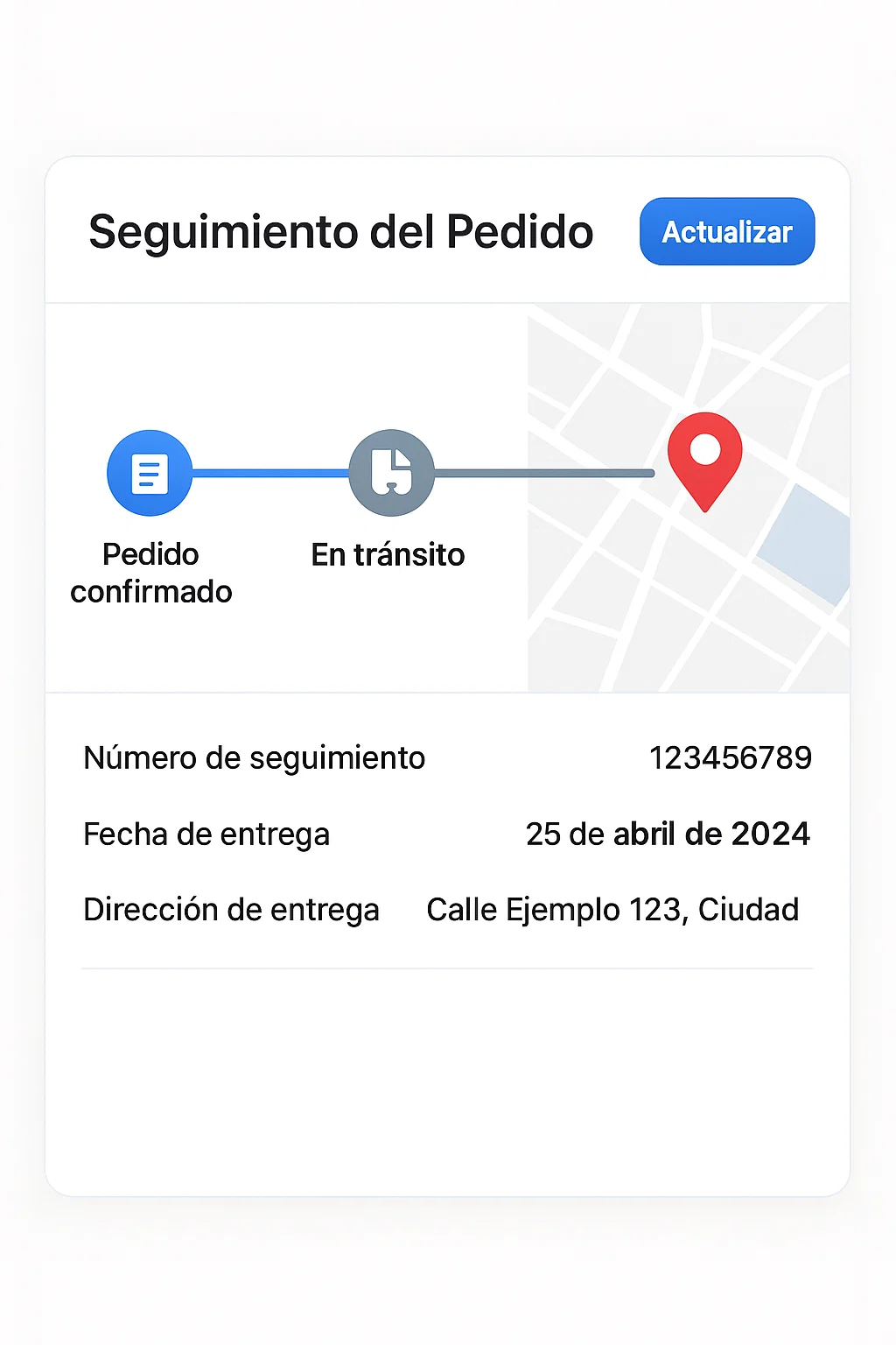 Seguimiento de pedidos en tiempo real
